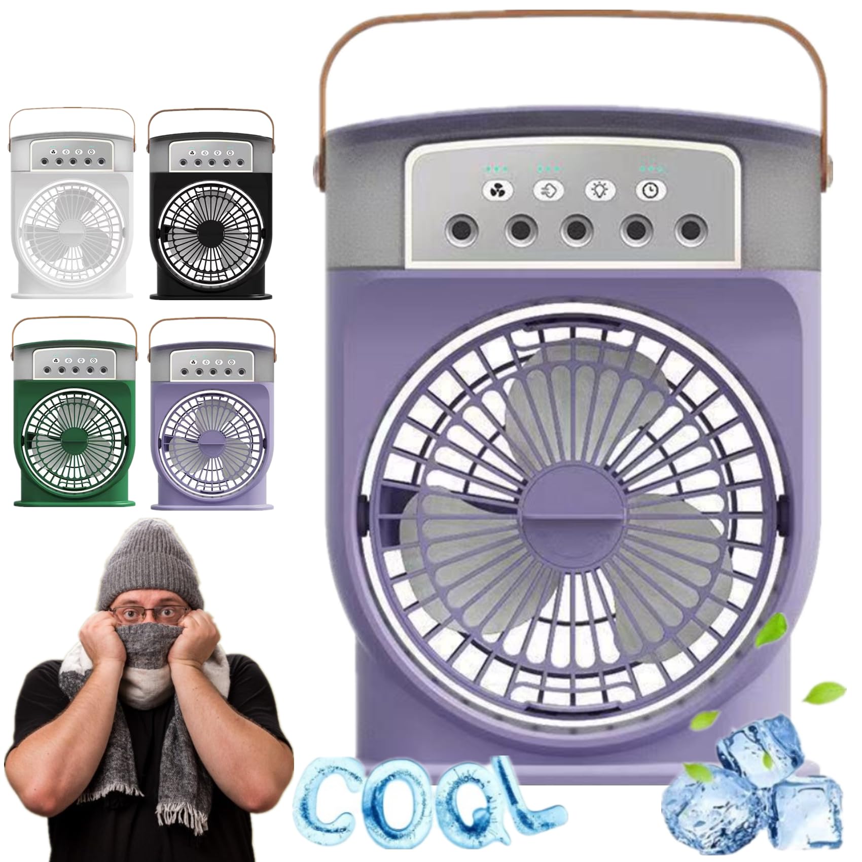 Mini Portable Rechargeble Cooling Mist Fan / Air Cooler - Image 3