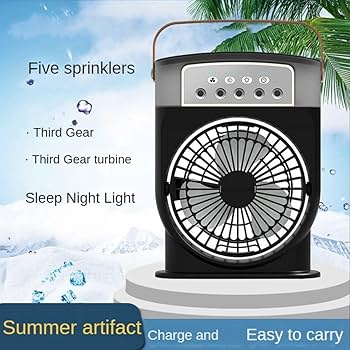 Mini Portable Rechargeble Cooling Mist Fan / Air Cooler - Image 4