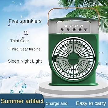 Mini Portable Rechargeble Cooling Mist Fan / Air Cooler - Image 5