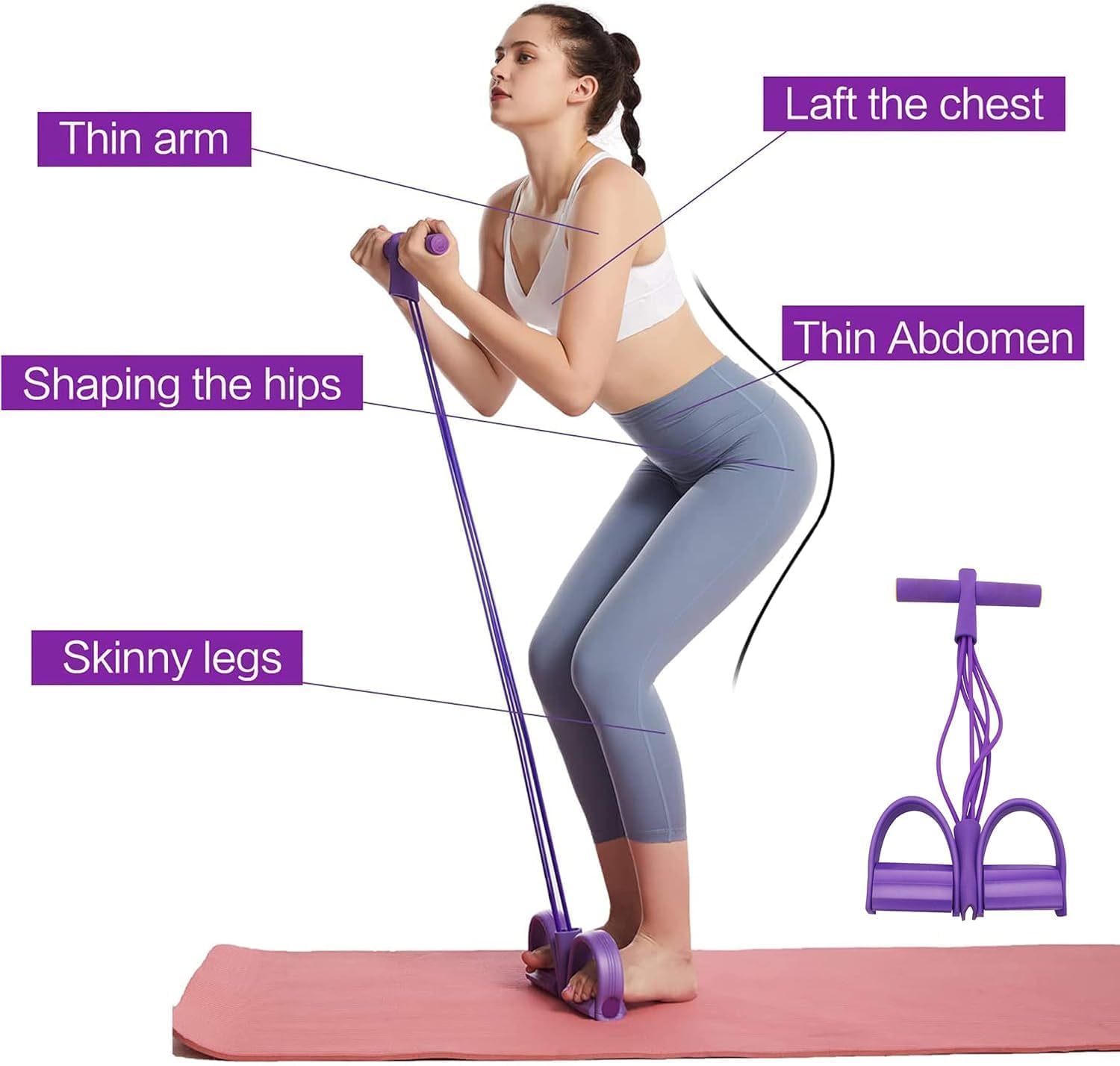 Elastic Yoga Pedal Puller Resistance Band - Image 4